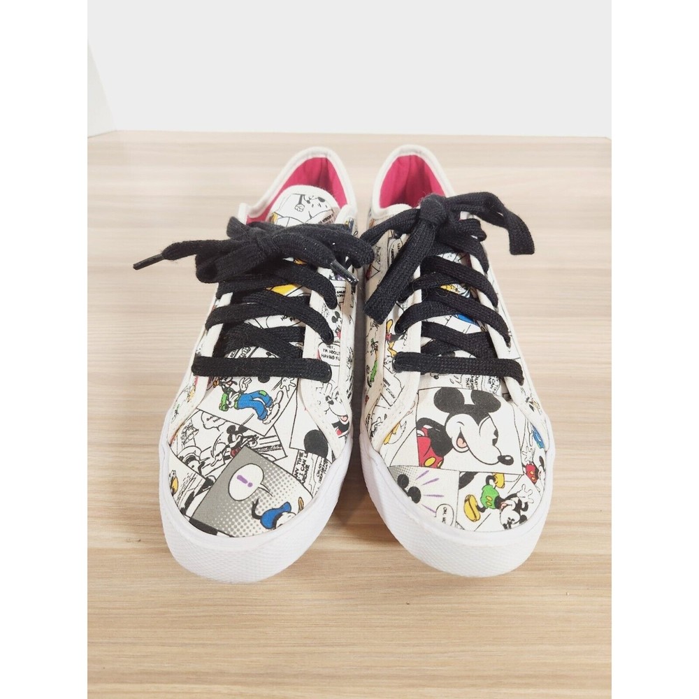 Disney Mickey Mouse Comic Themes Low Top Lace Up Sneakers Shoes size 8 RN129855 - Picture 6 of 10